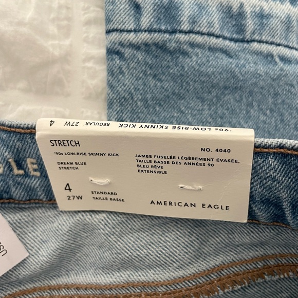 American Eagle 90’s low rise skinny kick denim - Picture 10 of 16